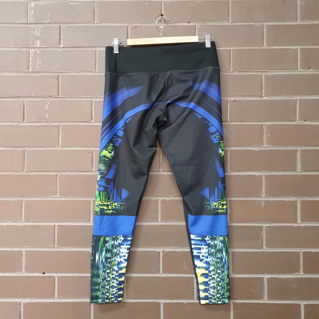Adidas Womens Abstract Printed Cropped Leggings