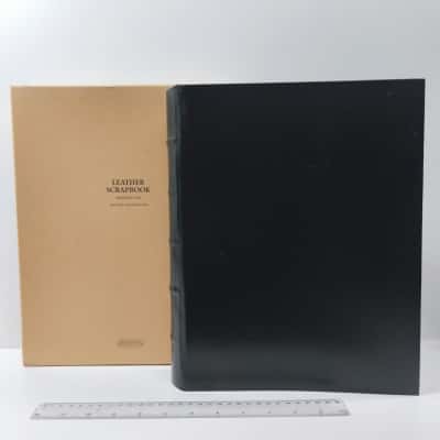 Large Leather Scrapbook Archival Acid Free Paper 