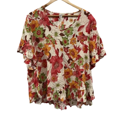 Wishstone Womens  Size XXL Blouse Floral