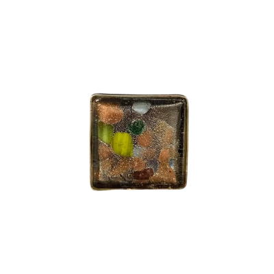 925 Artisan Ring with Fuse Glass Centre Piece  Womens 