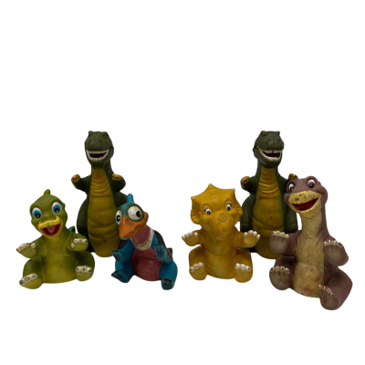 The Land Before Time Pizza Hut Hand Puppet - 6 PIeces