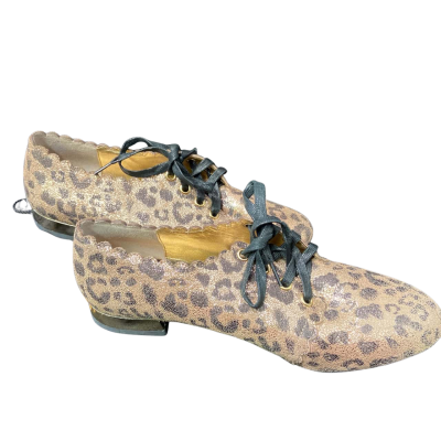 Mimco Mermaid Shuffle LA Leopard Shoes – Size 36 – Shiny Metallic