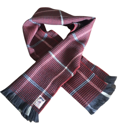 Vintage Koala Pure Wool Worsted Waffle Scarf Made in Australia Unisex 