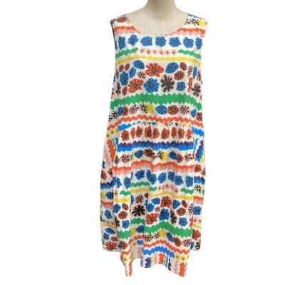 Gorman Womens  Size 18 Sleeveless Dress  with Pockets Multicoloured 