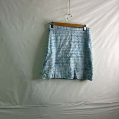 Kookai Womens Size 38 Mini Skirt Blue / White BNWT