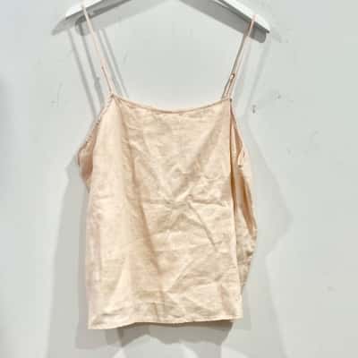 BNWT Seed Heritage French Linen Shoestring Top Bloosom Size 16 RRP  $79.95