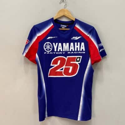 Yamaha Racing Mens  Size S Short Sleeve T-shirt Blue 