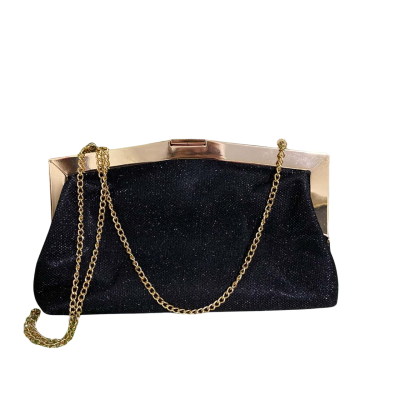 Colette Hayman  Womens  Glittery Evening Clutch, Black  