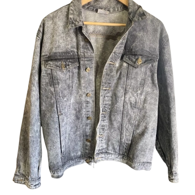 Vintage distressed denim jacket S 