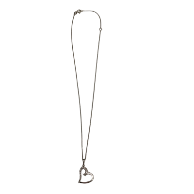  Womens 925 Sterling Silver Heart Pendant Necklace 
