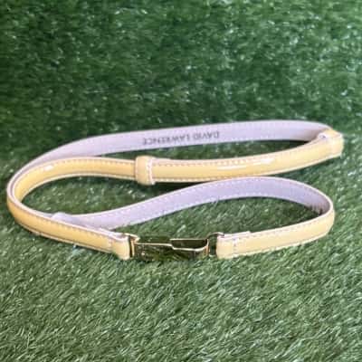 David Lawrence Yellow & White Adjustable Belt Size STD 