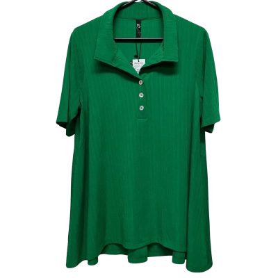 Taking Shape Women's  Size 14 Short Sleeve Top Green 
