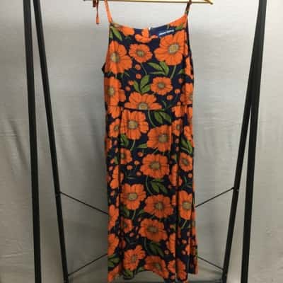 Princess Highway Womens  Size 12 Casual Dress Green / Multicoloured / Navy Blue / Orange 