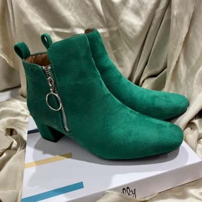 I Love Billy Womens  Size 8 Boots Forest Green 