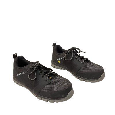 Mens Safety Jogger Approx Size 4 Steel Top Trainers Black  
