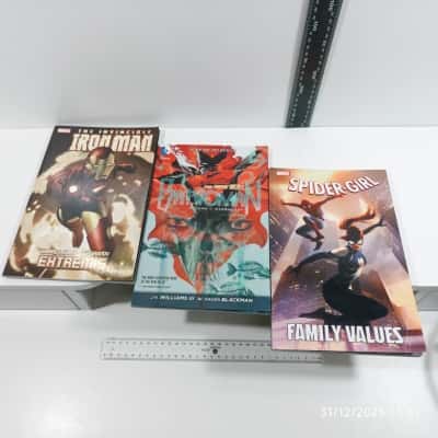 3x Marvel Comic Book Trade Paperbacks 