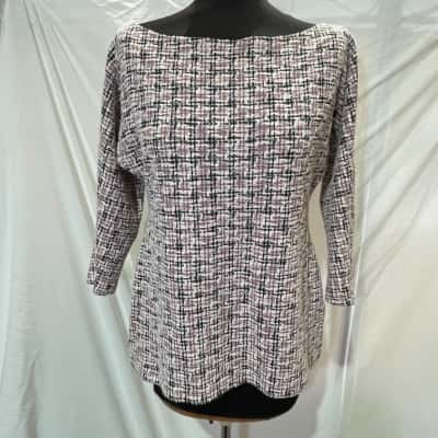 Motto Size 14 Boatneck Top Pink  