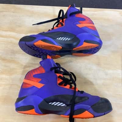 Reebok Mens Shoes Size 11.5 Black  / Orange / Purple 