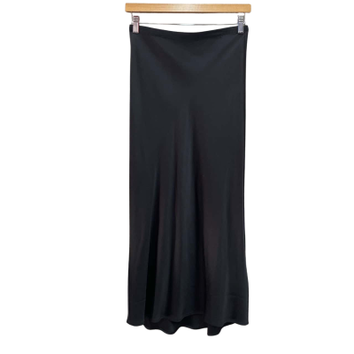 Anine Bing Womens  Size M 100% Silk Midi Skirt Black  