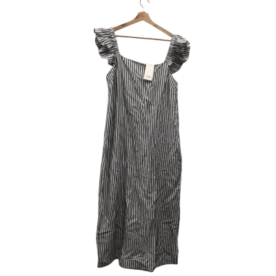 Seed Heritage Womens  Size 14 Maxi Dress Navy  / Striped / White BNWT$189