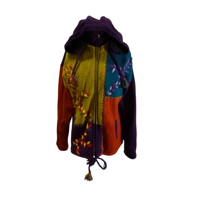 Yak 'N' Yeti Multicoloured Wool Jacket Size M 