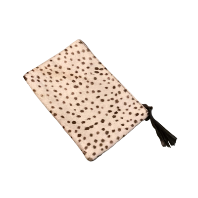Mia belle small cow hyde purse Brown / Cream / White 