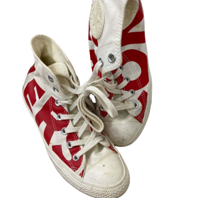 Converse All Star Mens  Size 39 / 6 Cream / Red ankle boots