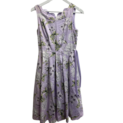 Review Womens Dress Size 8 Floral / Purple 