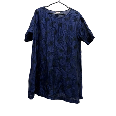 Gorman Navy Blue Silk Blend Oversized Top Size 10