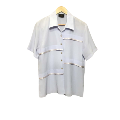 Womens  Size 14 Long Sleeve Top Blue 