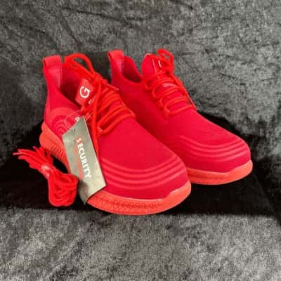 GUYISA Steel-Capped Red Lace-ups Size 42. New 