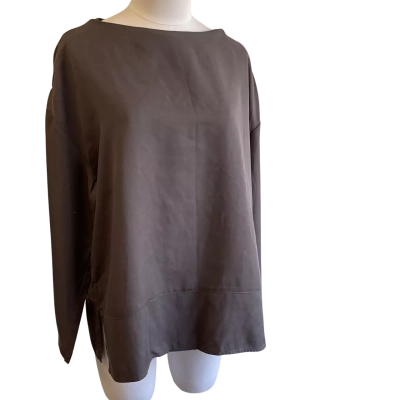  “Naturals” tencil - Womens  Size S Long Sleeve Top Grey 
