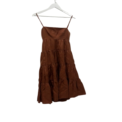 Shona Joy Womens  Size 6 Casual Dress Burnt Orange 