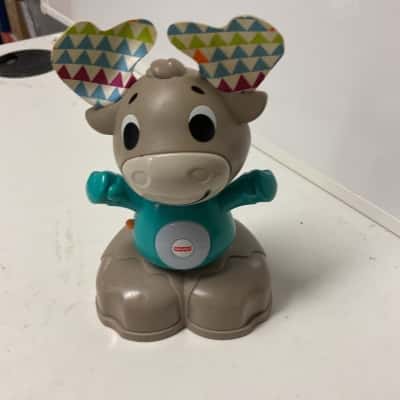 Fisher price linkimals talking moose lights up working