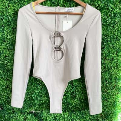 South St Womens Size S Bodysuit taupe