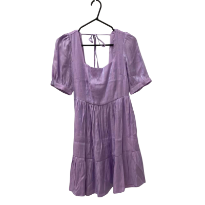 Dangerfield Womens  Size 8 Short Sleeve Dress  Purple 