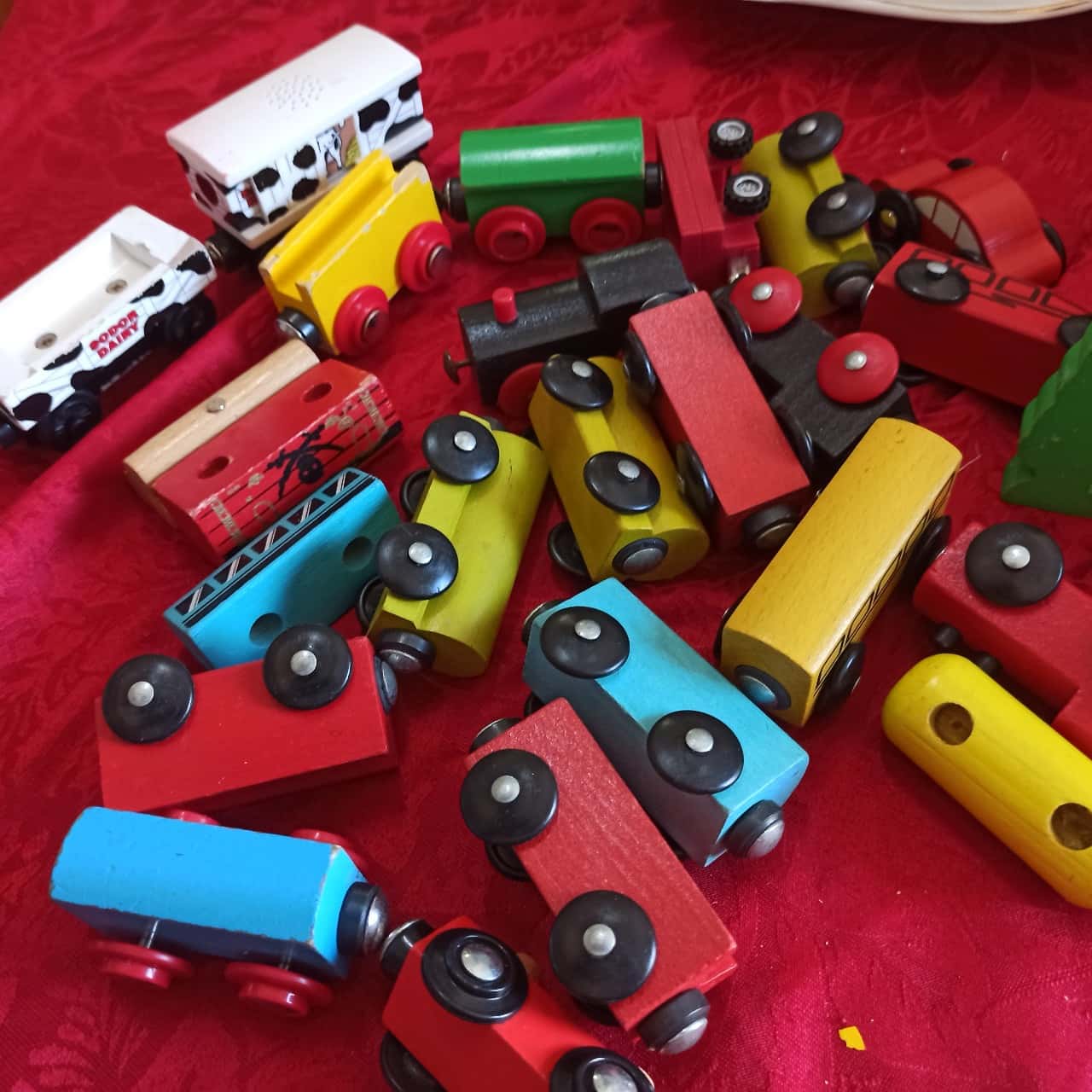 Bulk lot Wooden Toy Trains. Ikea brand & 1 Thomas the Tank