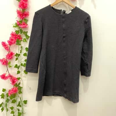COS Womens Long Sleeve Dress Size L Black  