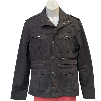 Yd. Mens Size 34/XS Front Zipper/Winter Jacket Black