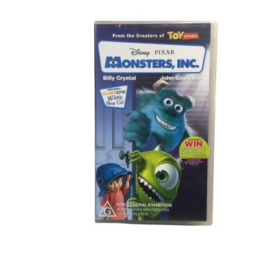 Vintage Disney Pixar Monsters Zinc VHS Tape