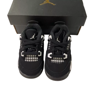 BNIB Jordan 4 Retro Black/White 4c/3.5/19.5