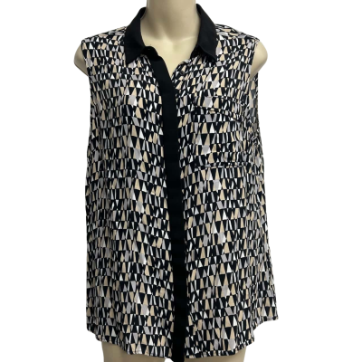 Cue Womens Size 14 Sleeveless Top  
