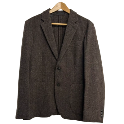 Uniqlo Mens Size S Brown Wool Blazer  