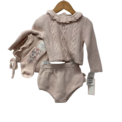 cupcakes and cashmere Kids  Size 0 Set Pink  