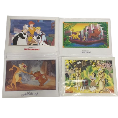 Disney lithographs x4 