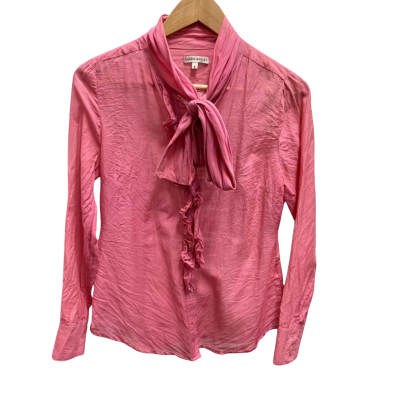 Laura Ashley Womens  Size 8 Long Sleeve Shirt Pink  