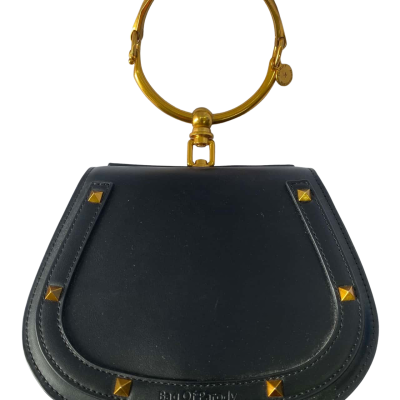 "Bag of Parody" black hand bag