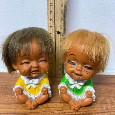 2 x vintage Moody Cutie dolls