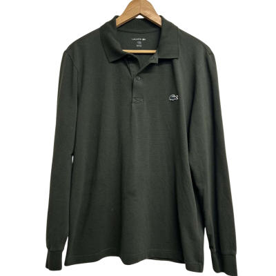 Lacoste Mens Size M Khaki Shirt   