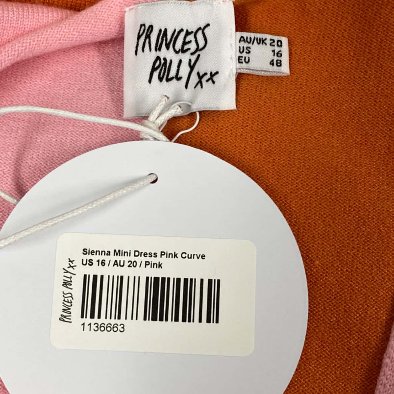 Princess Polly Womens Size 20 / Plus Size Mini Dress / Sleeveless Dress Orange / Pink (s) Princess Polly Womens Size 20 / Plus Size Mini Dress / Sleeveless Dress Orange / Pink (s)